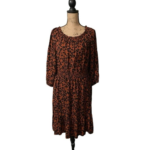 Knox‎ Rose Leopard Print Dress - Picture 1 of 7